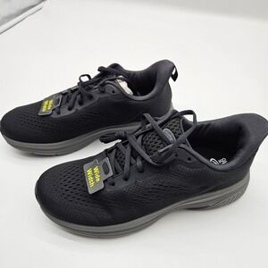 Athletic Works Mens Black Wide Width Running Shoes Size 9 W